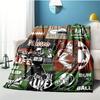 Rugby Game Customize Your Name Blanket Used For Chair Office Sofa Bed Camping Soft And Warm Giving Friends And Relatives Birthday Graduation Gift