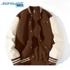 Jeanswest Men's 2025 American Retro Letter Baseball Jacket