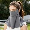 Face Guard Breathable Ice Silk Cooling Full Face Neck Cover Sun Protection Face Shield Outdoor Activities Summer Face Guard