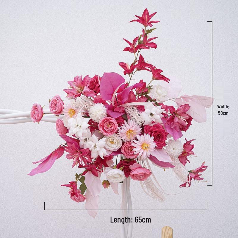 Large Silk Flower Arrangement for Wedding Aisle and Banquet Decor