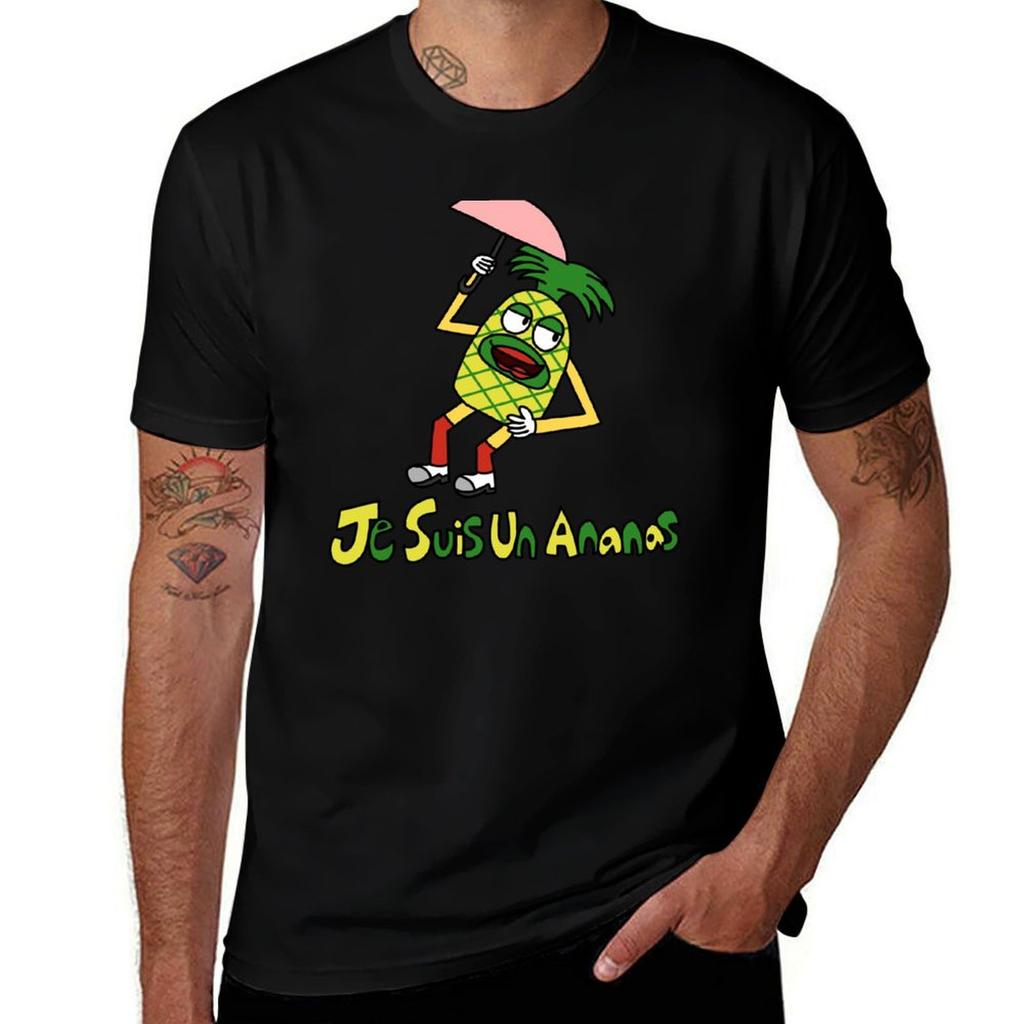Je Suis Un Ananas TShirt Casual Daily Wear Short Sleeve Top