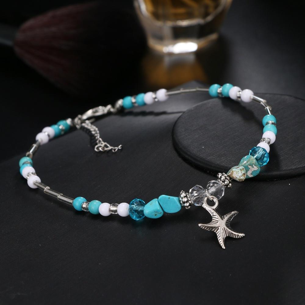 Charm Starfish Pendant Ankle Bracelet Beads Bracelets Anklets Beach Foot Chain Jewelry Gifts