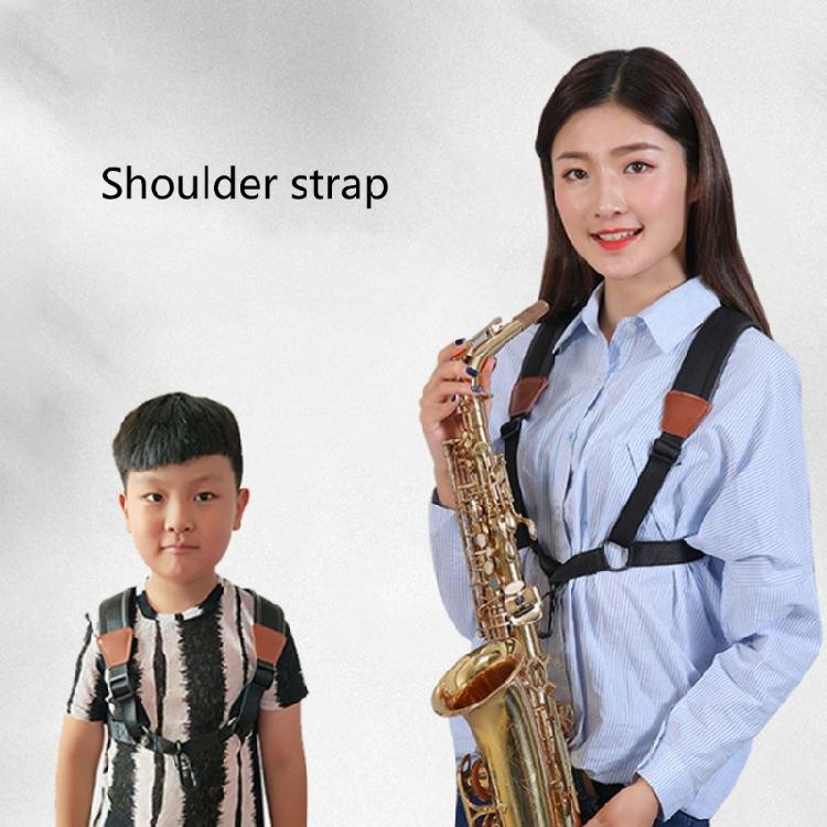 Saxophone Shoulder Neck Strap Adjustable Sax Double Shoulder Strap Harness