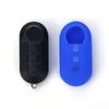 3 Buttons Silicone Car Key Case Cover For Fiat 500 Flip Folding Remote Key Shell For Fiat Punto Panda Car Accessories
