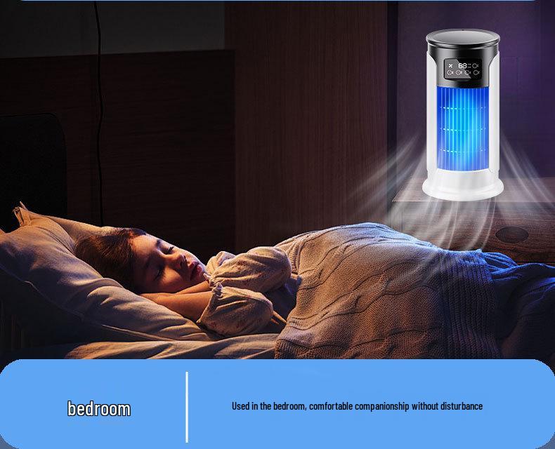USB Desktop Air Cooler Fan with Humidifier and Timer for Home or Office