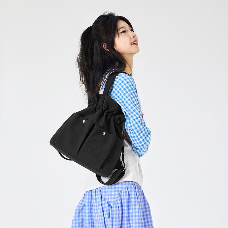 Women's Drawstring Backpack Shoulder Bag