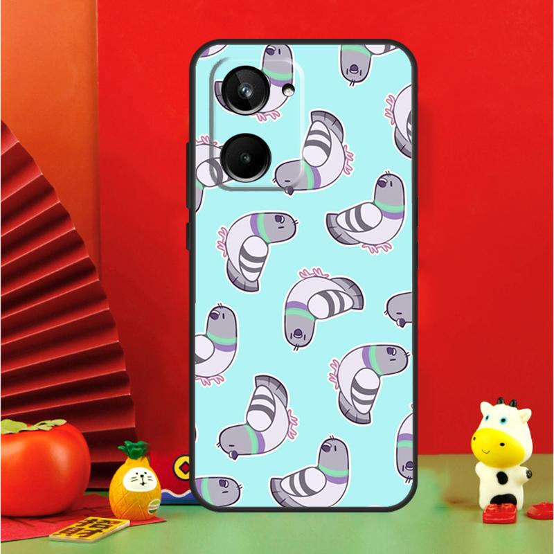 Pigeons Collage For Realme 10 11 12 13 14 Pro Plus 15 GT7 Pro GT6 C65 C67 C63 C61 C55 C51 C53 C35 C75 Case