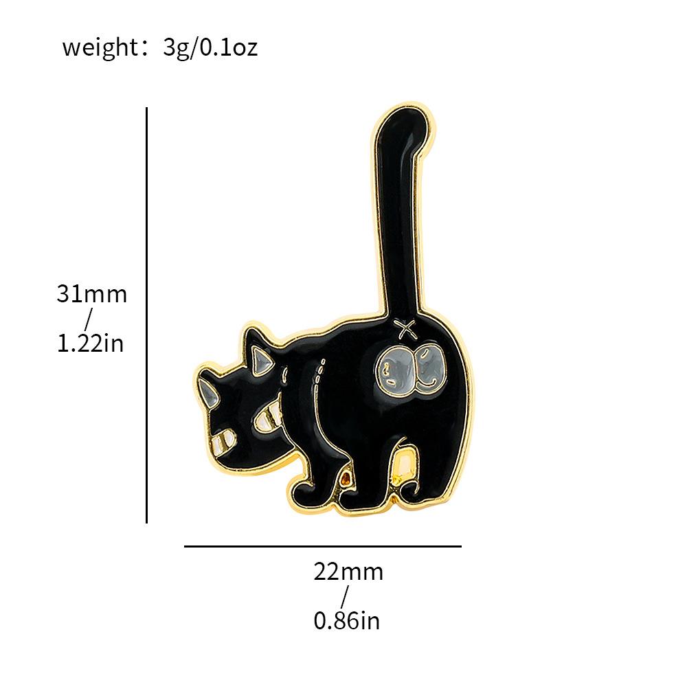 Süße Katzenbrosche Kätzchen-Serie Metallabzeichen Kleintierlegierung Kleidung Tasche Zubehör Dekoration