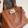 PU Leather Underarm Bag Retro Crossbody Bag with Adjustable Strap Tote Bags for Women