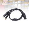 Gold Plated 3Pin XLR Male To Dual 6.35mm Female XLR Male To Dual 1/4inch Microphone Cable  Mixer