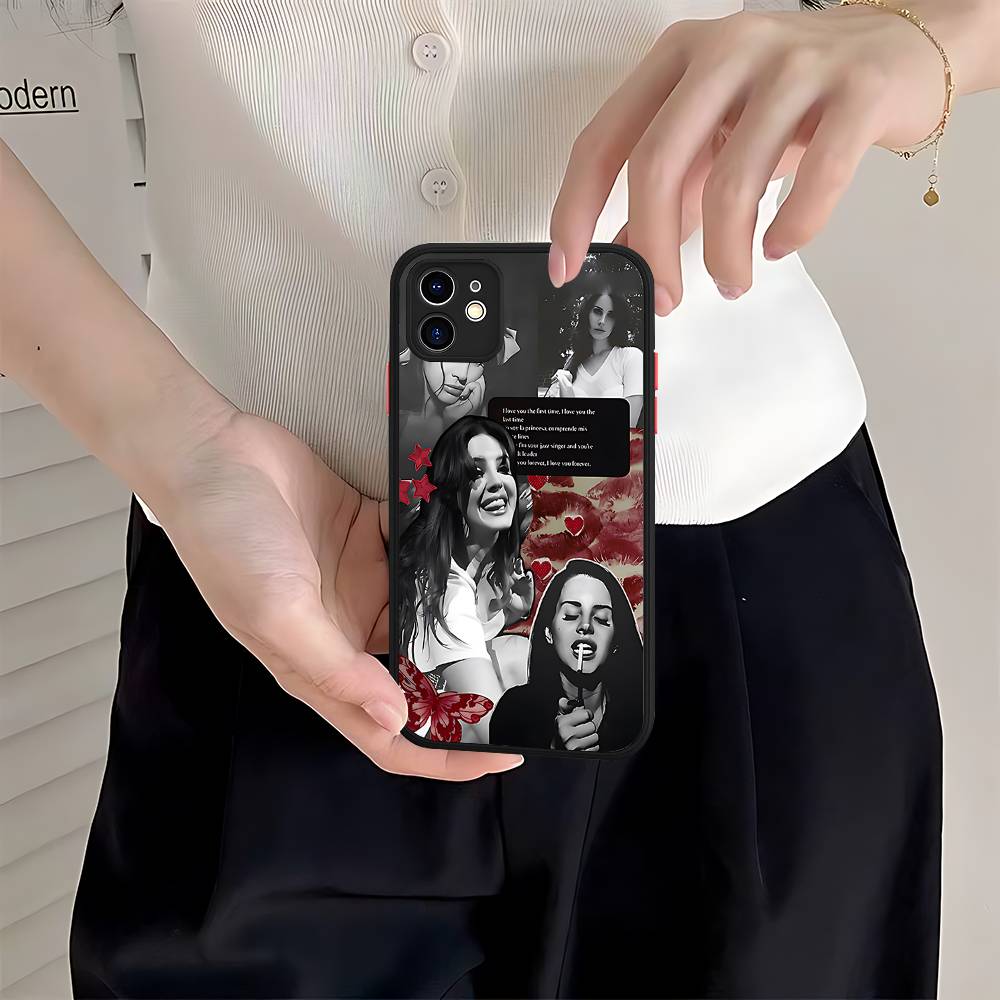 Singer Lana Del Rey For IPhone Air 16 15 14 Plus 13 12 11 Pro Max Matte Cover Jelly Shockproof Phone Case