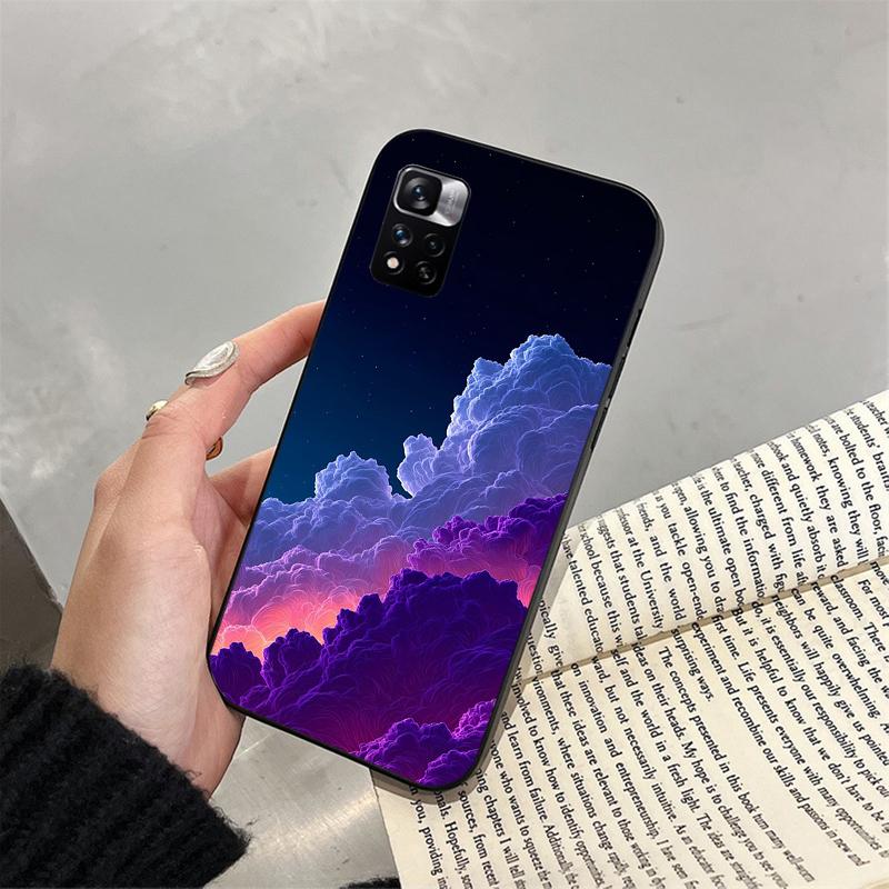 Clound Moon Star Night Funda Phone Case For Xiaomi Redmi Note 14 Pro 14 13 12 11 10 Pro 14S 12S 11S Redmi 14C 13C 10