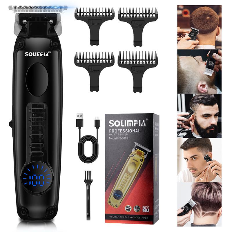 

0mm Blade Electric Hair Clipper for Precise Carving and Salon-Quality Trimming чорний