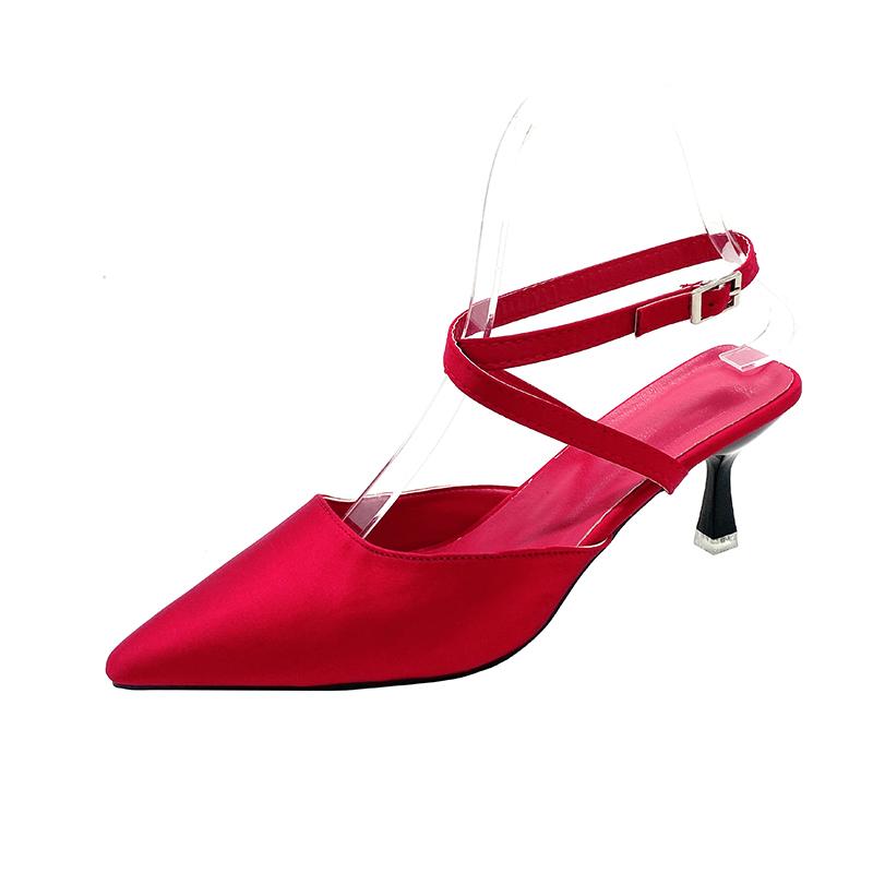 Fashion Pointed Toe Women High Heeled Sandals Sexy Elegant Shoes Fashion Summer Woman Pumps 2025 Luxury Designer Zapatillas De Mujer