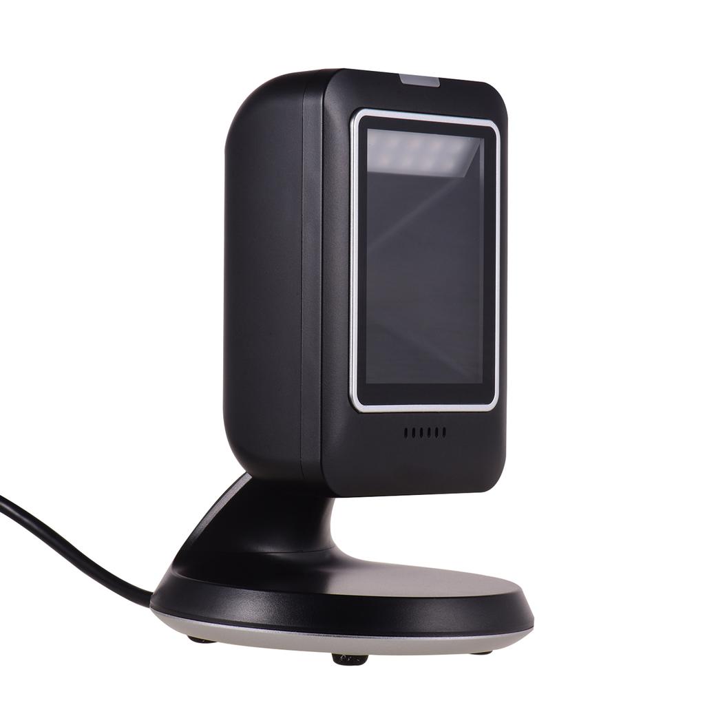 Desktop Barcode Scanner Wide Angle Lens USB Connection 1D 2D QR Scanning Reader for Mobile Payment