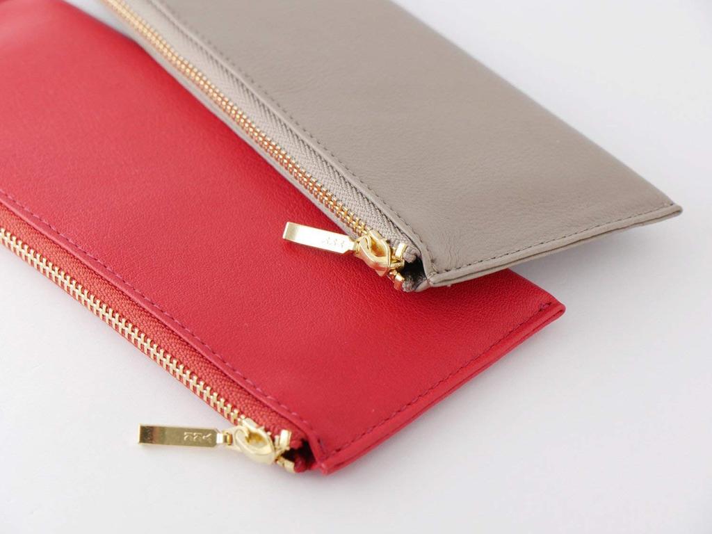 Flacher Stift OSL gräulich Einschubtasche, Leder, blau, OSL-1802 Einschub