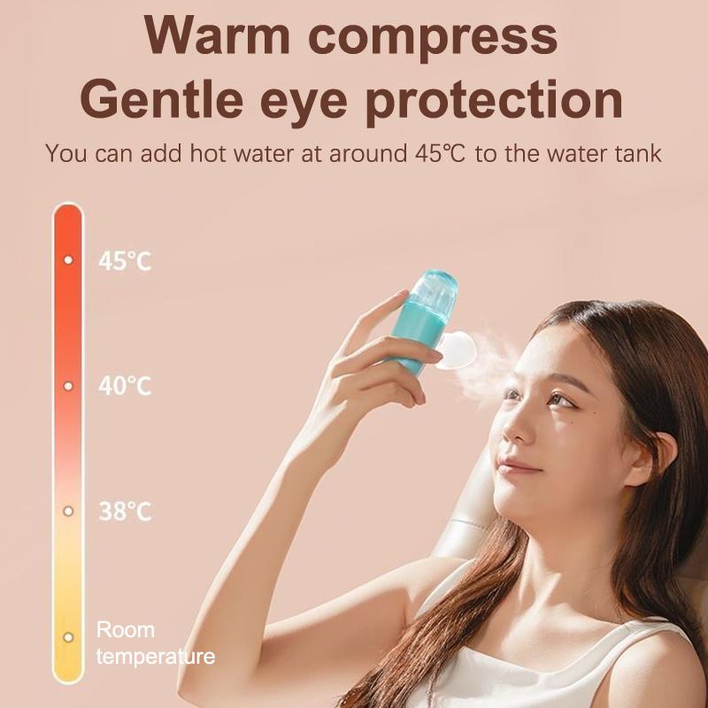 Augenbefeuchter Nano-Spray Brille Trocken und Adstringierend zur Linderung von Müdigkeit Tragbar USB-Aufladung Augenbad Trockene Augen Zerstäubung