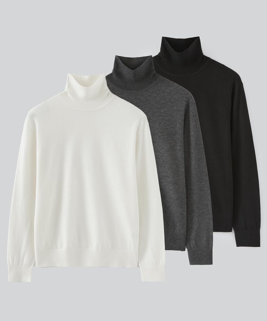 Pabeulega Soft Turtleneck Knit (3 Colors)
