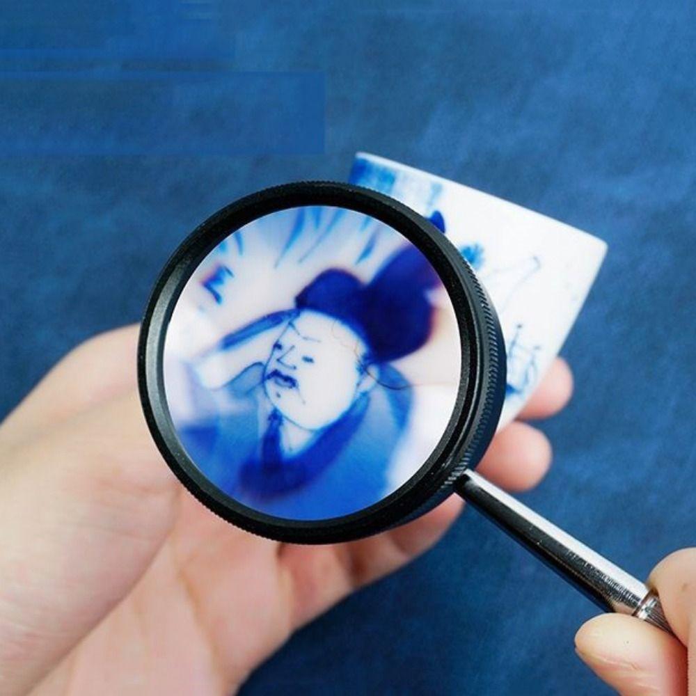 Odnímatelná rukojeť Lupa Dvouvrstvá lupa 35X Ruční lupa Šperky