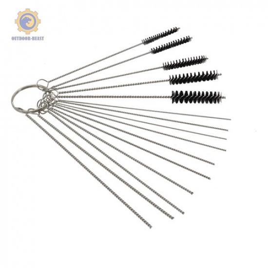 Stainless Steel Carburetor Cleaning Kit 20 Needles 10 Brushes Carb Cleaner Set