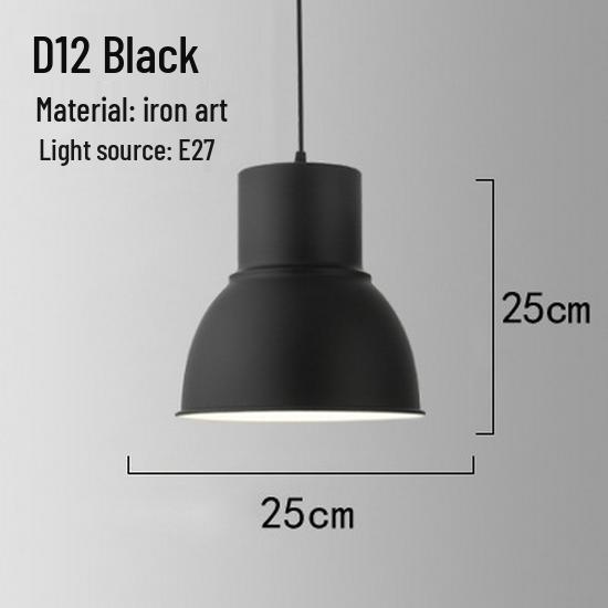 Retro Industrial Wrought Iron Pendant Lamp - Minimalist Style for Bars, Hotels, and Restaurants