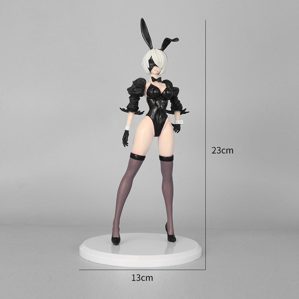 Nier:Automata Figure Yorha No. 2 Type B Figure Bunny Girls Anime Figurine Model Statue Doll Collection Adults Gifts