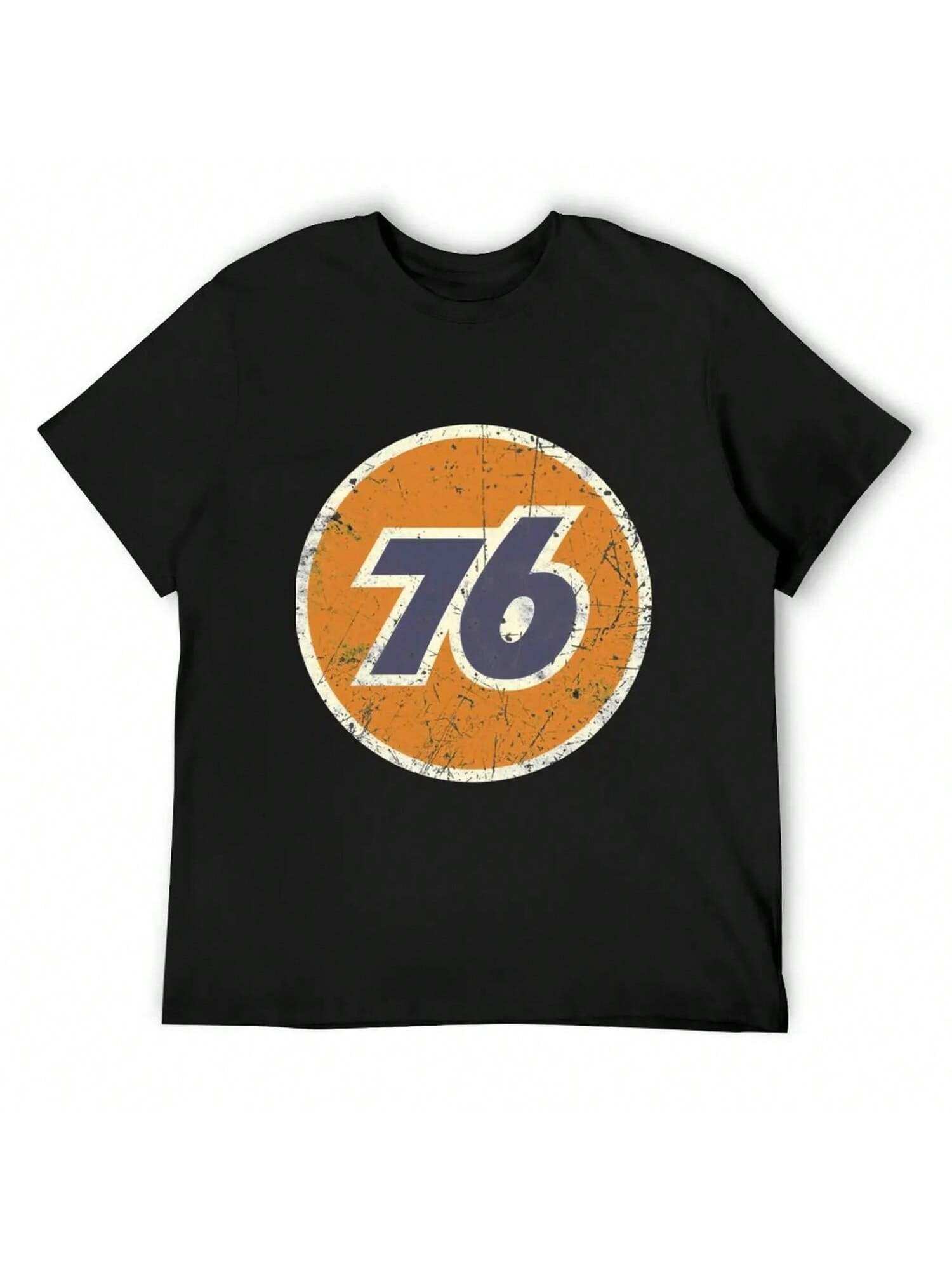 76 Oil Union Vintage T-Shirt Sweat Vintage Anime Shirt Summer Clothes unisex T Shirts S разноцветный