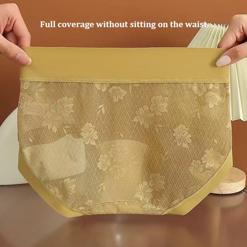Women's Lace Panties Sexy Undrwear Seamless Comfortable Underpants Middle Waist Panty Fashion Ladies Underpanties