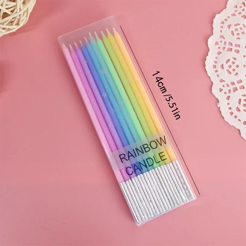 Birthday Candle Cake Baking Decoration Curve Rotating Curved Candle Romantic Party Colored Candle Multiple Style Choices