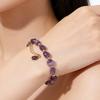 Damen Armband Unregelmäßige Natursteinperlen Verstellbare Länge Armband Bequem zu tragen Handgelenk Vielseitiges Accessoire
