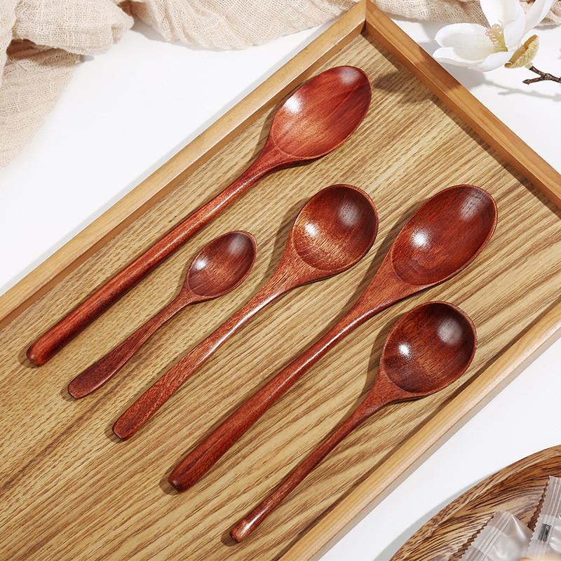 Exquisite Vintage Wooden Spoon Bamboo Kitchen Utensil Tool Ideal For Soup And Catering