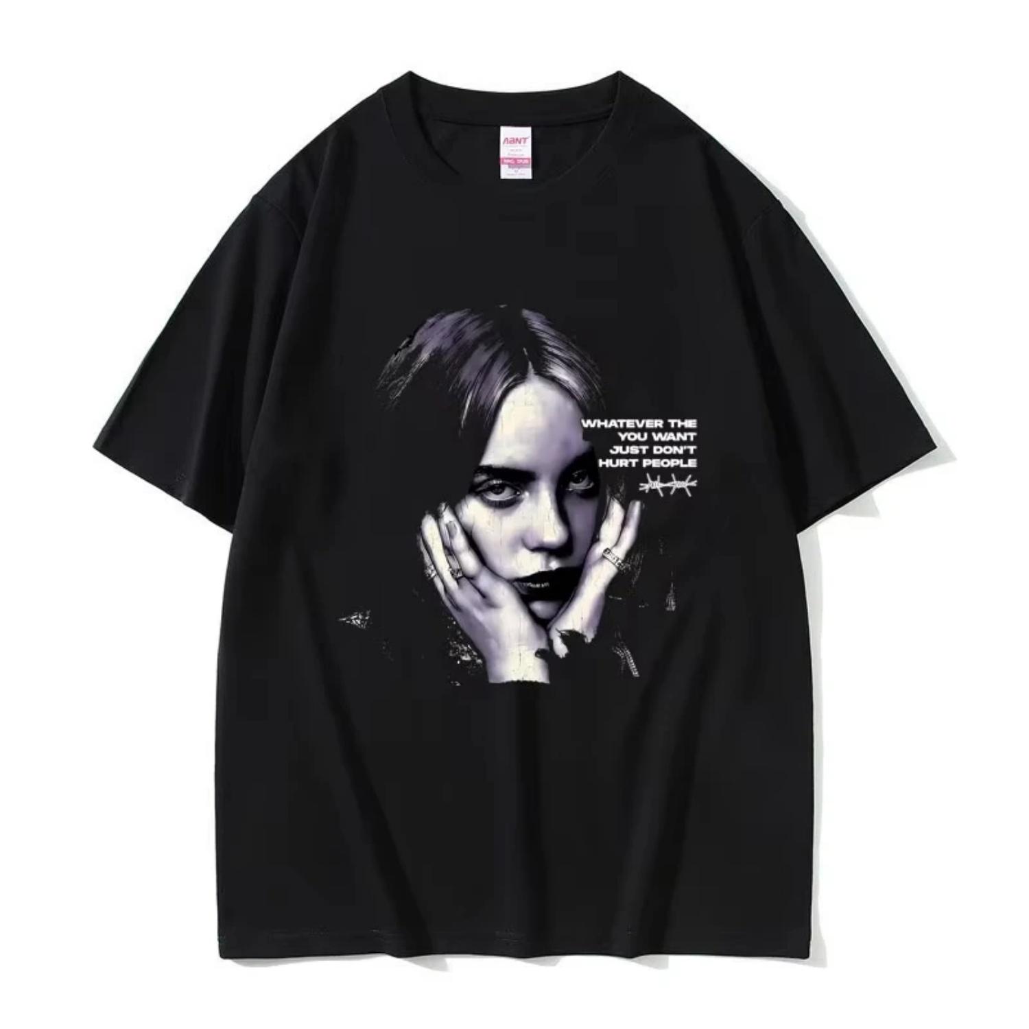 

Hit Me Hard and Soft Tour T-shirts Men 2026 New Fashion Pop Music T Shirts Unisex Casual Cotton Short Sleeve T-shirt Streetwear S чёрный