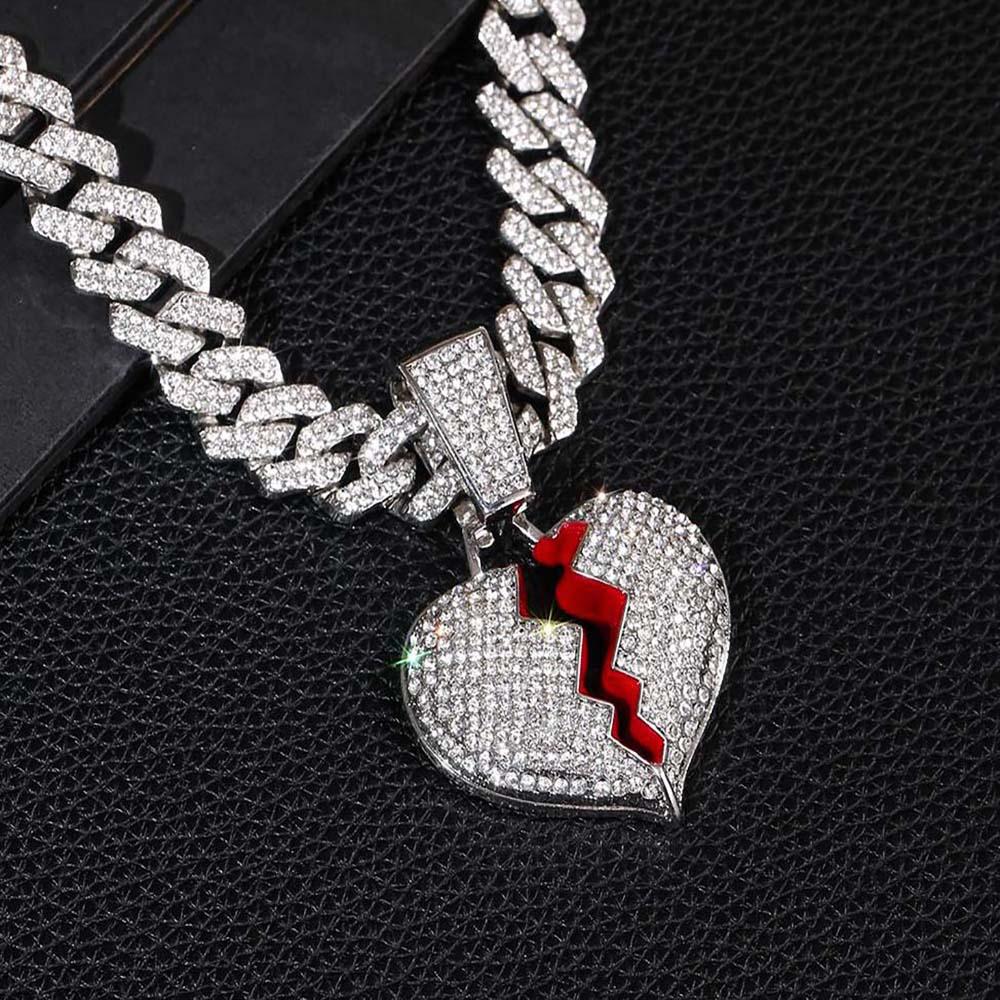 European-American Exaggerated Hip Hop Rhinestone Pendant Jewelry for Men & Women