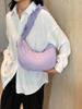 Borsa a Spalla in Nylon 'Cloud' con Design Pieghettato per Uso Quotidiano