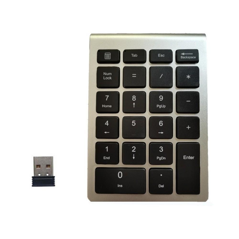 22 Keys Mini Digital Keypad USB 2.4G Digital Numpad Number Pad  For Windows