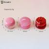1 Stück 5g Leere Plastik-Lippenpeeling-Tiegel mit Deckel Reisebalsam Maske Hautpflegebehälter Niedlicher Rouge-Tiegel Kosmetiktiegel