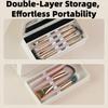 286- Makeup Brush Set - Foundation/Contour/Eyeshadow/Nose Contour/Stippling Brushes with Portable Case