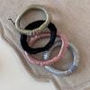 Korean Basic Simple Elastic Ice Silk Large Intestine Hair Band Solid Color Headrope Girls Women Hair Accessories