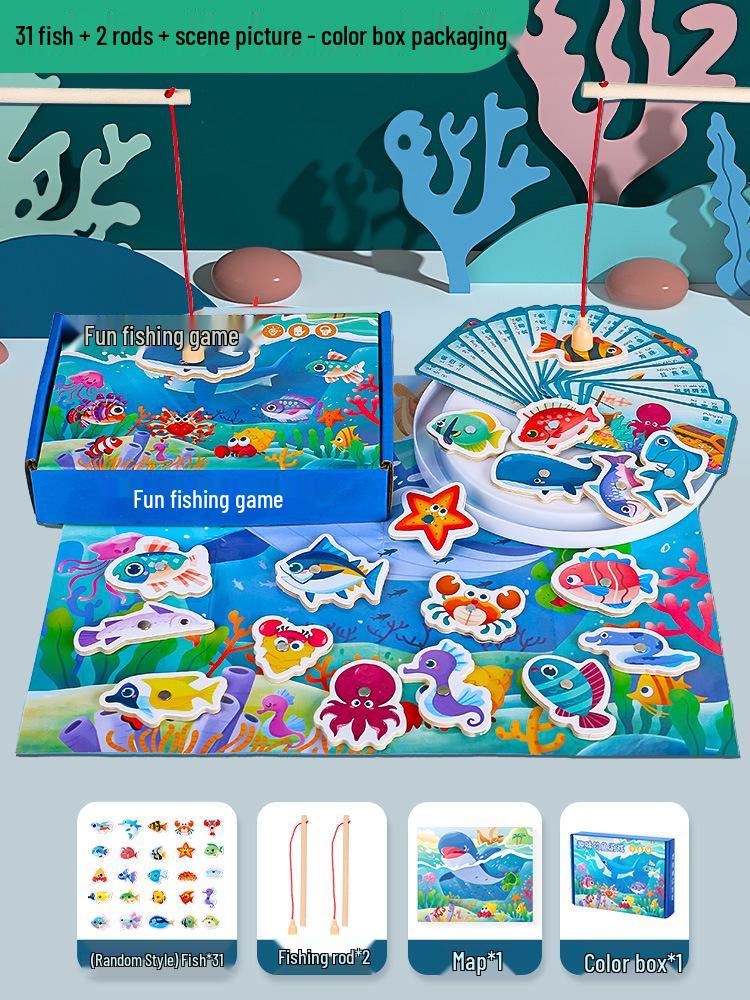 Magnetic Fishing Toy for Toddlers 1-3 Years: Fun Gift for Intellectual Development of Kids Aged 2-2.5
