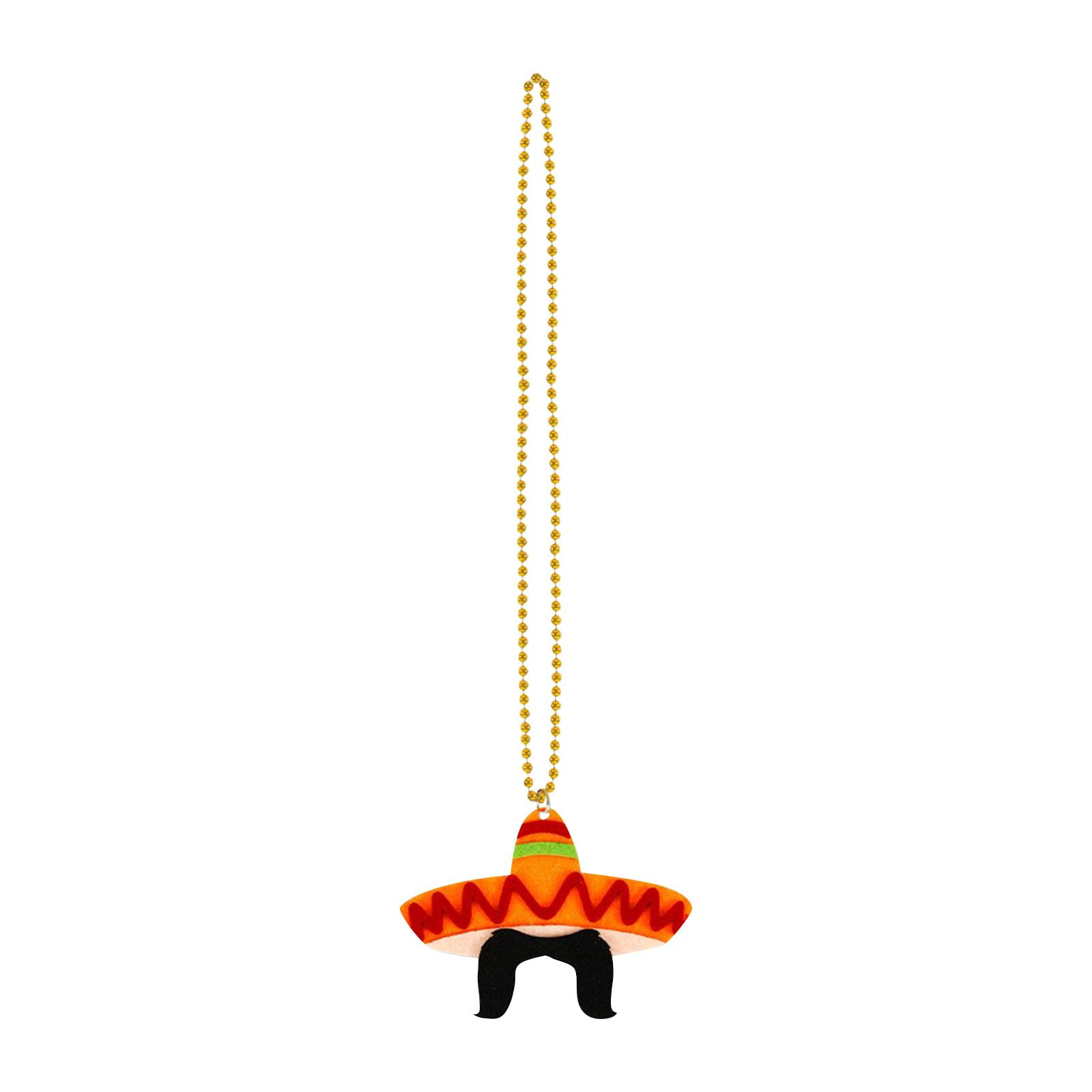 

Mexican May 5th Pendant Necklace Electroplated Bead Chain One Size