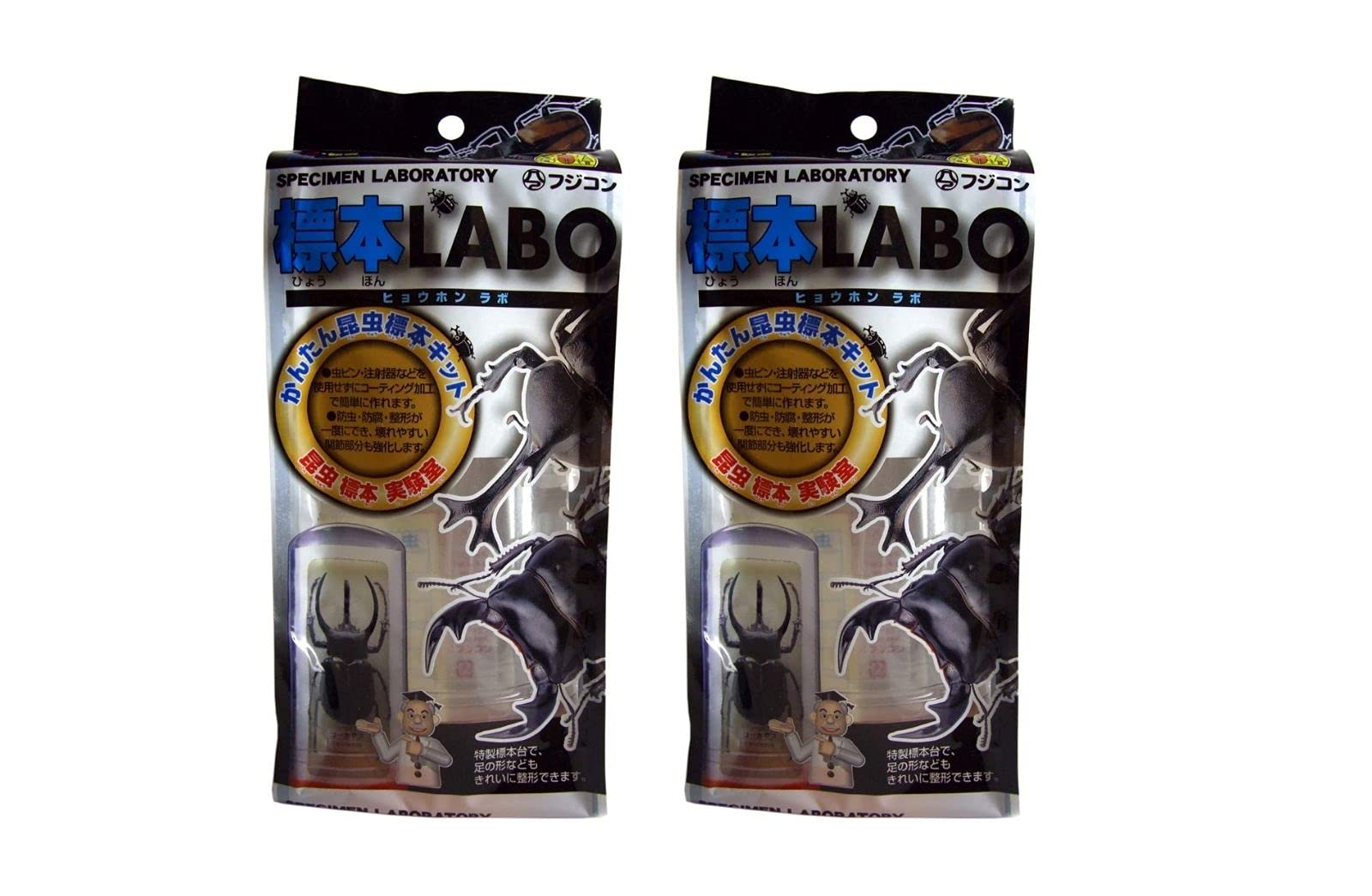 

Fujicon Specimen LABO Летние каникулы Исследование Наблюдение за биологией Образец с покрытием Жуки-олени-носороги (Набор из 6 предметов) - Простой, Подходит для детей