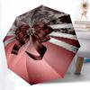 1pc Bow Ribbon Decorations Auto-Fold Umbrella with One-Touch Open/Close - 8 Reinforced Ribs for Windproof Stability,  Yy251118120