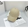 Baseball cap, hand-sewn hardware h letter soft top cotton cloth, thin sunshade, sunscreen cap, women's model
