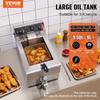 Commercial Electric Deep Fryer 3000W 9L Stainless Steel Upgrade 200°C