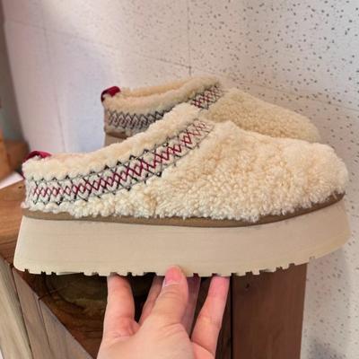 Women Fur Slippers Ankle Boots Flats Platform Short Plush Warm Flip Flops Cotton Shoes Designer Brand Winter Snow Botas