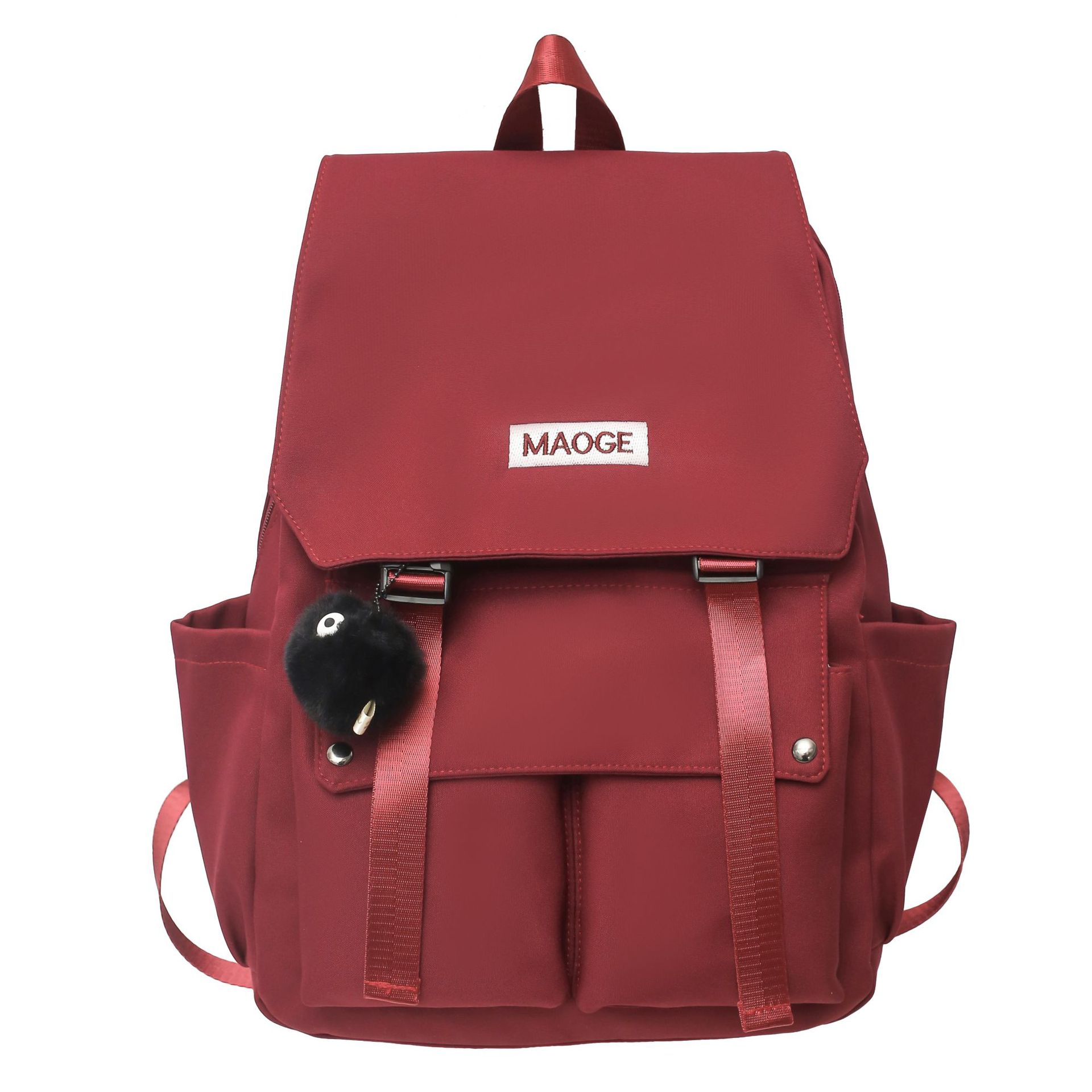 

Модный рюкзак в корейском стиле для работы, мужской и женский, для пар, для активного отдыха и путешествий, студенческий, большой вместимости, школьный красный