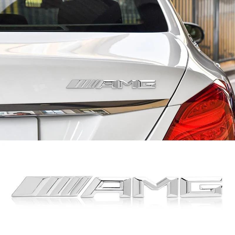 

GLC GLB 1Pcs Metal Emblem Stickers Car Body Trunk Decal For Mercedes Benz AMG W206 W204 W205 W212 W213 W221 W222 W223 W251 W464 For Mercedes Benz
