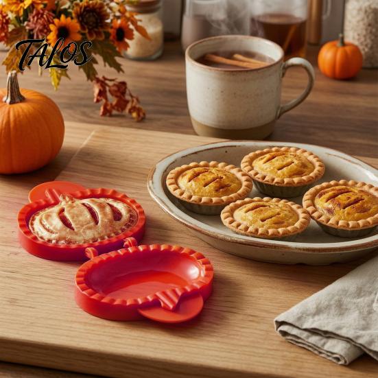 Pressa per impasto per dolci 2 Pezzi Set di stampi per hand pie autunnali, Tema autunnale Zucca Mela e Utensili da cucina Ghianda Mini torte alla frutta, Strumenti per il Ringraziamento,