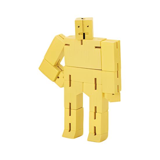 Holzwürfel-Roboterspielzeug, pädagogischer Transforming-Roboter, Actionfigur, 3D-Puzzle, Twisted Cube-Roboter, Bausteinspielzeug, Geschenk für Kleinkinder, Jungen und Mädchen