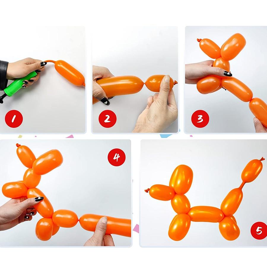 50/101pcs Long Strip Balloon with Mini Pump Festival Birthday Party Wedding Decor Atmosphere Creating DIY Styles Tool XJM